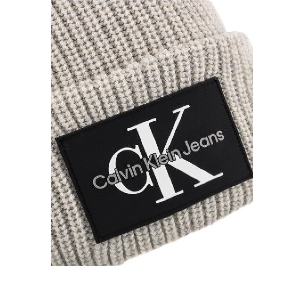 CALVIN KLEIN JEANS BEANIE WL ΣΚΟΥΦΟΣ ΑΝΔΡΙΚΟΣ GREY