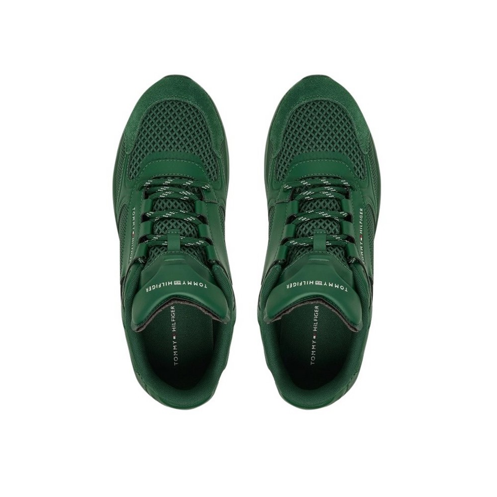TOMMY HILFIGER LIGHTWEIGHT RUNNER MONOCOLOR ΠΑΠΟΥΤΣΙ ΑΝΔΡΙΚΟ GREEN