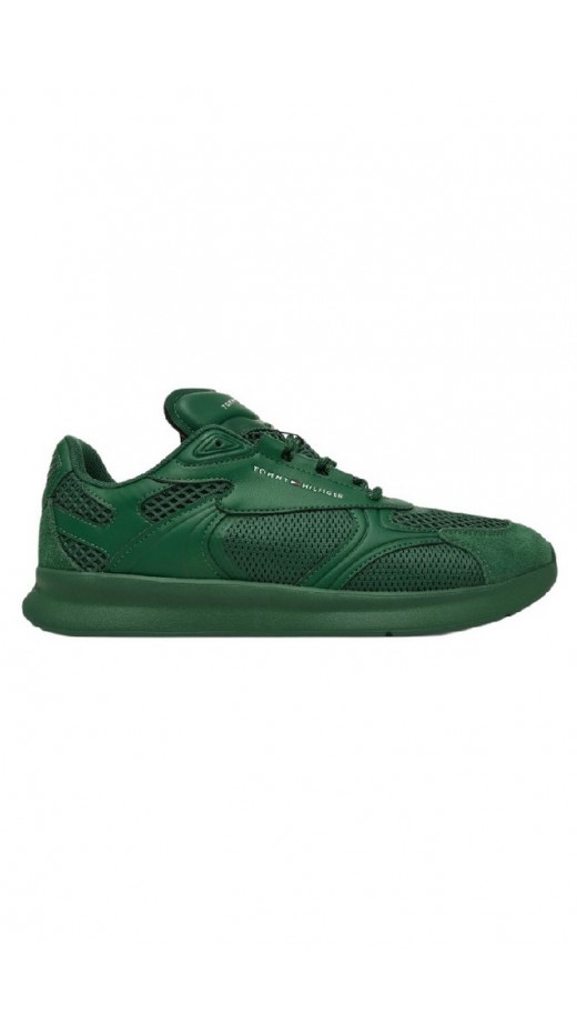 TOMMY HILFIGER LIGHTWEIGHT RUNNER MONOCOLOR ΠΑΠΟΥΤΣΙ ΑΝΔΡΙΚΟ GREEN