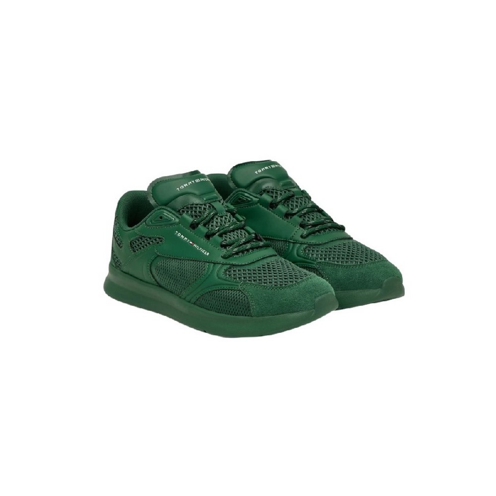 TOMMY HILFIGER LIGHTWEIGHT RUNNER MONOCOLOR ΠΑΠΟΥΤΣΙ ΑΝΔΡΙΚΟ GREEN