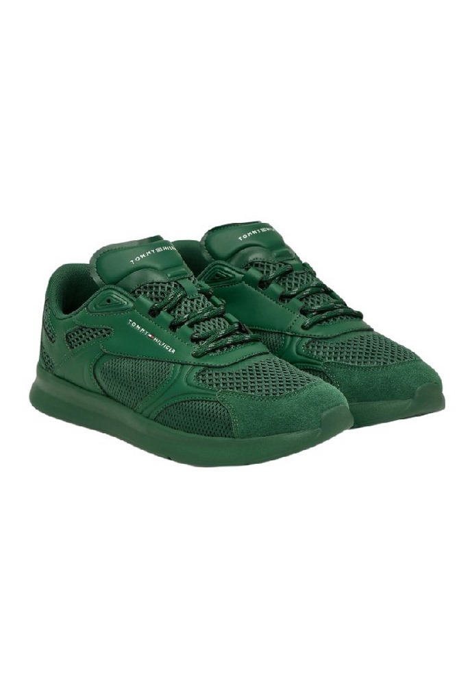 TOMMY HILFIGER LIGHTWEIGHT RUNNER MONOCOLOR ΠΑΠΟΥΤΣΙ ΑΝΔΡΙΚΟ GREEN