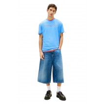 TOMMY JEANS REG LINEAR LOGO TEE EXT T-SHIRT ΜΠΛΟΥΖΑ ΑΝΔΡΙΚΗ CIEL