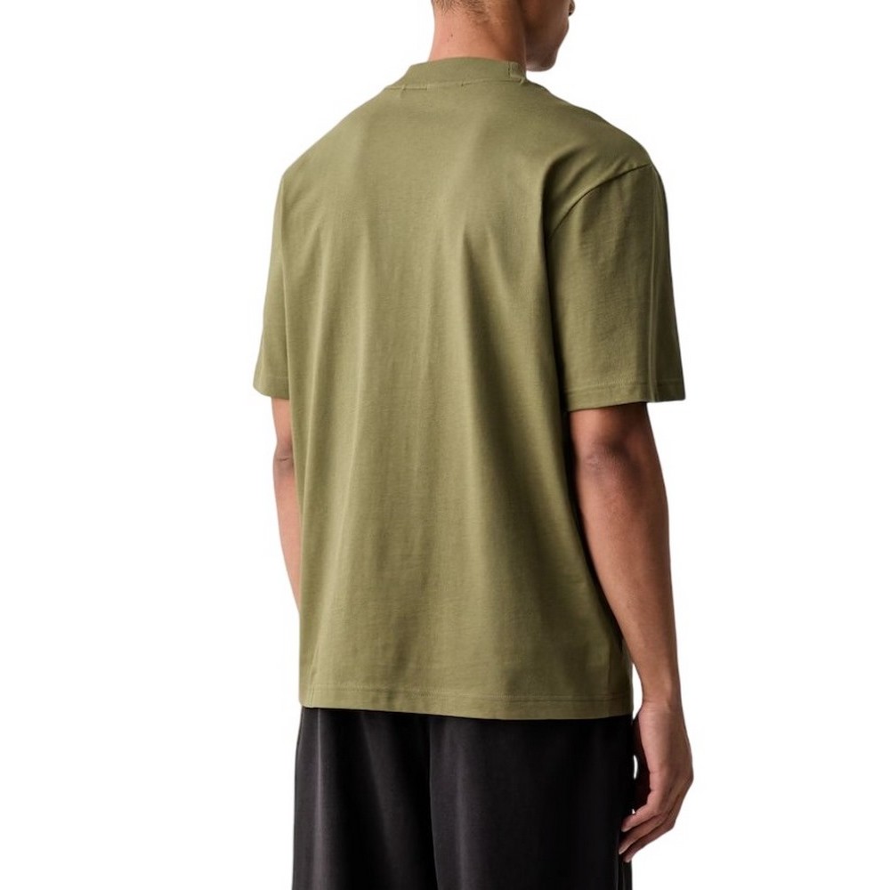 HUGO BOSS NIEROS JERSEY T-SHIRT ΜΠΛΟΥΖΑ ΑΝΔΡΙΚΗ MILITARY GREEN