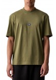 HUGO BOSS NIEROS JERSEY T-SHIRT ΜΠΛΟΥΖΑ ΑΝΔΡΙΚΗ MILITARY GREEN