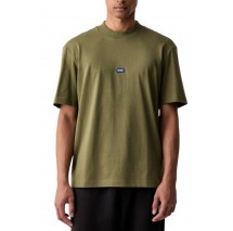 HUGO BOSS NIEROS JERSEY T-SHIRT ΜΠΛΟΥΖΑ ΑΝΔΡΙΚΗ MILITARY GREEN