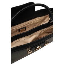 GUESS LINDSEY SMALL 2 COMP SATCHEL ΤΣΑΝΤΑ ΓΥΝΑΙΚΕΙΑ DARK GREY
