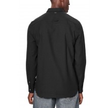 GUESS LS FLANNEL TWILL SHIRT ΠΟΥΚΑΜΙΣΟ ΑΝΔΡΙΚΟ BLACK