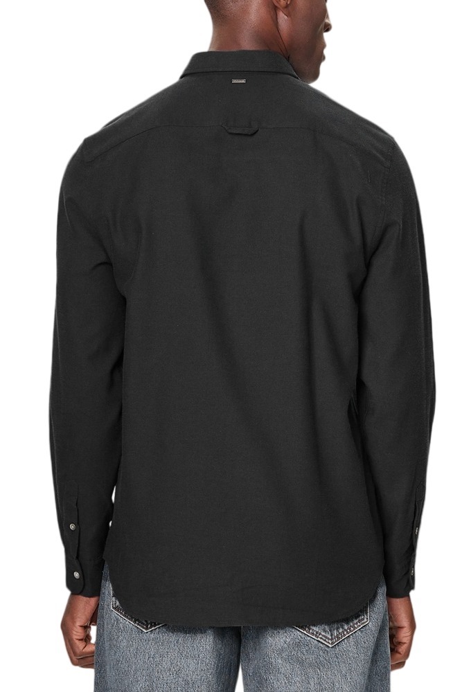 GUESS LS FLANNEL TWILL SHIRT ΠΟΥΚΑΜΙΣΟ ΑΝΔΡΙΚΟ BLACK