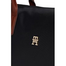 TOMMY HILFIGER POPETTE TOTE ΤΣΑΝΤΑ ΓΥΝΑΙΚΕΙΑ BLACK