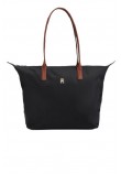 TOMMY HILFIGER POPETTE TOTE ΤΣΑΝΤΑ ΓΥΝΑΙΚΕΙΑ BLACK