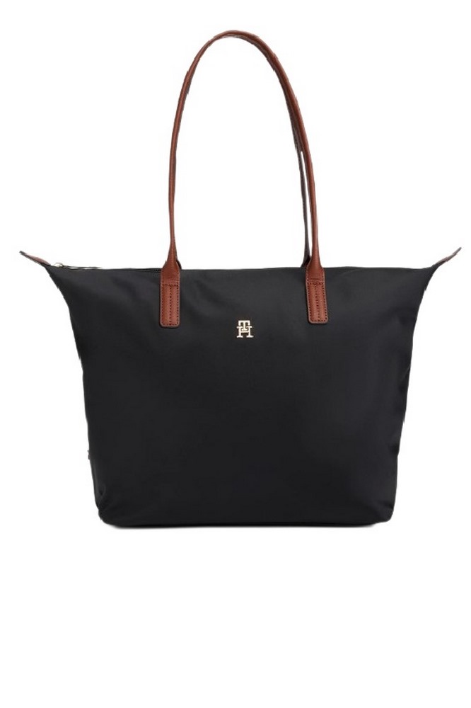 TOMMY HILFIGER POPETTE TOTE ΤΣΑΝΤΑ ΓΥΝΑΙΚΕΙΑ BLACK