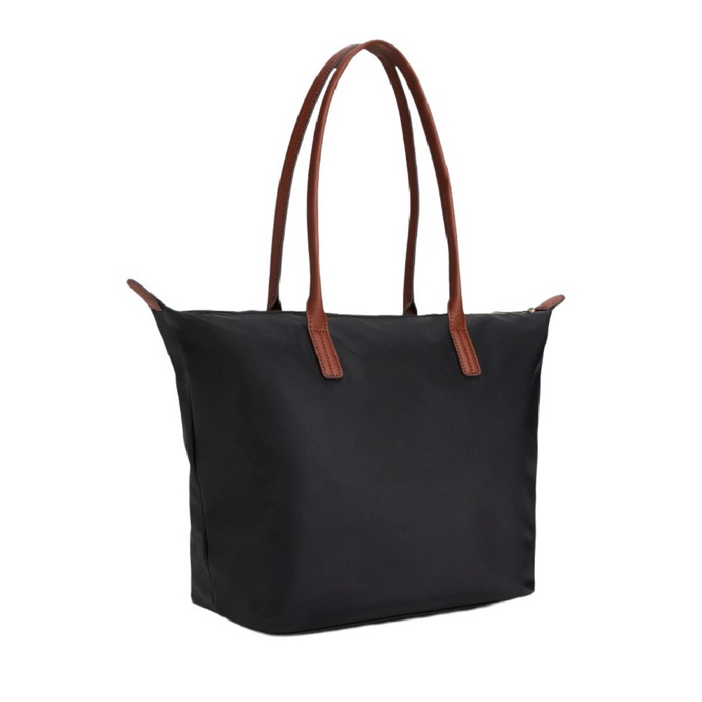 TOMMY HILFIGER POPETTE TOTE ΤΣΑΝΤΑ ΓΥΝΑΙΚΕΙΑ BLACK