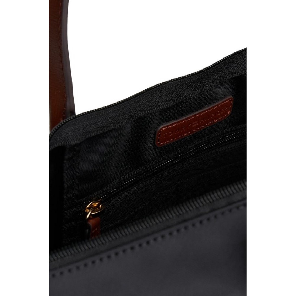 TOMMY HILFIGER POPETTE TOTE ΤΣΑΝΤΑ ΓΥΝΑΙΚΕΙΑ BLACK
