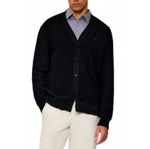 CALVIN KLEIN TEXTURED COTTON CARDIGAN 12GG ΖΑΚΕΤΑ ΠΛΕΚΤΗ ΑΝΔΡΙΚΗ BLACK