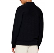 CALVIN KLEIN TEXTURED COTTON CARDIGAN 12GG ΖΑΚΕΤΑ ΠΛΕΚΤΗ ΑΝΔΡΙΚΗ BLACK