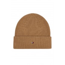 TOMMY HILFIGER FLAG KNIT BEANIE ΣΚΟΥΦΟΣ ΓΥΝΑΙΚΕΙΟΣ BEIGE