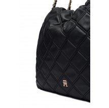 TOMMY HILFIGER FEMININE TOTE ΤΣΑΝΤΑ ΓΥΝΑΙΚΕΙΑ BLACK