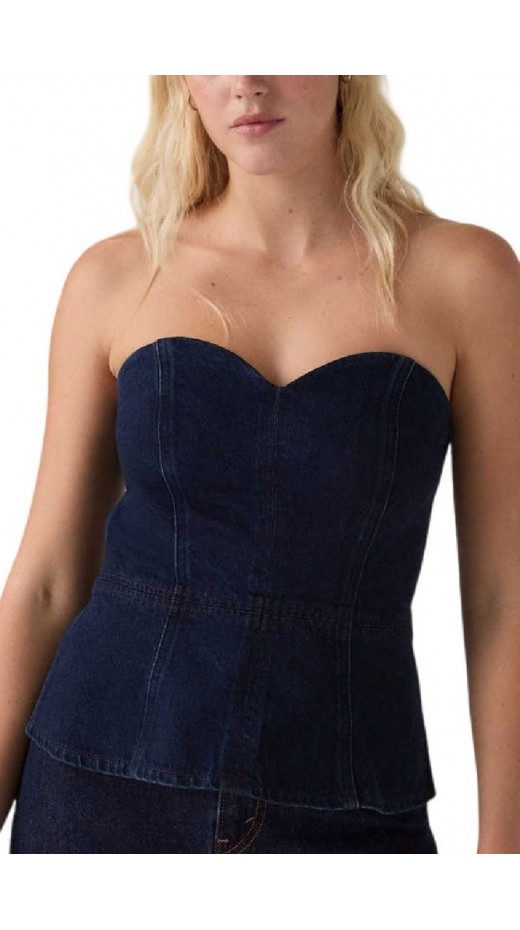LEVIS SWEETHEART BUSTIER FLAT FINISH ΤΟΠ ΓΥΝΑΙΚΕΙΟ DARK INDIGO
