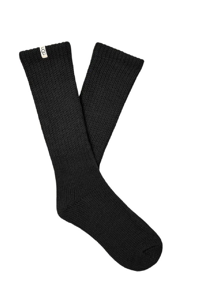 UGG TYLA SLOUCHY CREW II ΚΑΛΤΣΑ ΜΕΣΑΙΑ ΓΥΝΑΙΚΕΙΑ BLACK
