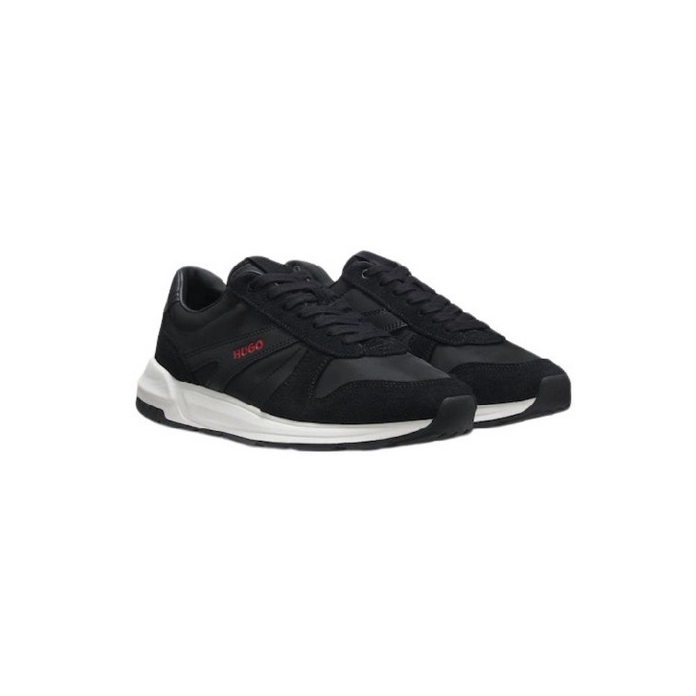 HUGO BOSS GO3 NYMF LACE UP SNEAKERS ΠΑΠΟΥΤΣΙ ΑΝΔΡΙΚΟ BLACK