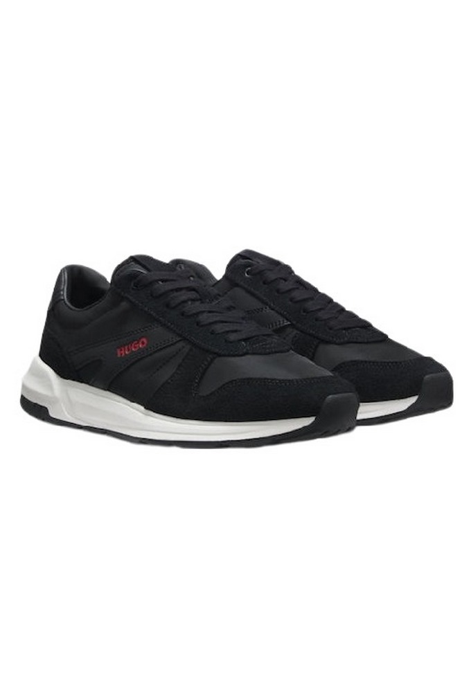 HUGO BOSS GO3 NYMF LACE UP SNEAKERS ΠΑΠΟΥΤΣΙ ΑΝΔΡΙΚΟ BLACK