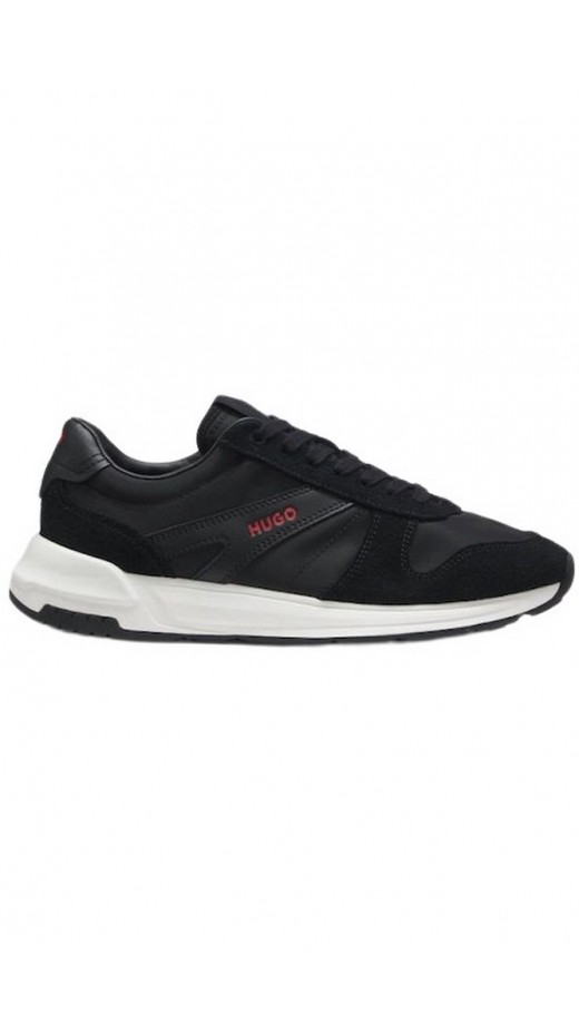 HUGO BOSS GO3 NYMF LACE UP SNEAKERS ΠΑΠΟΥΤΣΙ ΑΝΔΡΙΚΟ BLACK