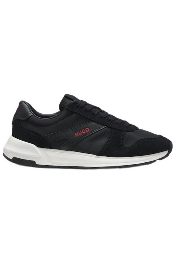 HUGO BOSS GO3 NYMF LACE UP SNEAKERS ΠΑΠΟΥΤΣΙ ΑΝΔΡΙΚΟ BLACK