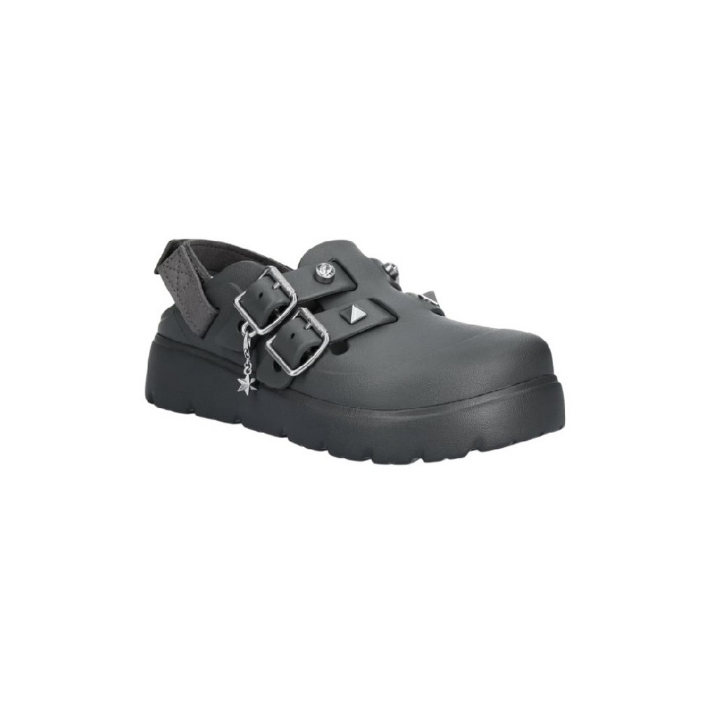 CROCS LOAFERETTE STAR STUDDED CLOG ΠΕΔΙΛΟ ΓΥΝΑΙΚΕΙΟ GREY
