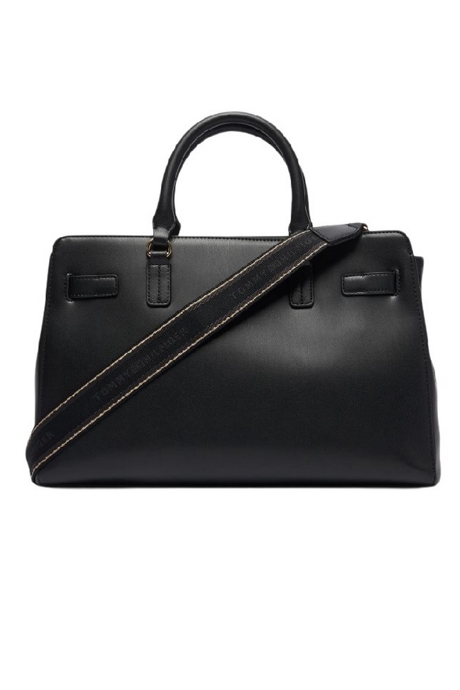 TOMMY HILFIGER JOY SATCHEL ΤΣΑΝΤΑ ΓΥΝΑΙΚΕΙΑ BLACK
