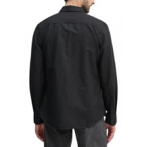 CALVIN KLEIN JEANS LINEN COTTON SHIRT ΠΟΥΚΑΜΙΣΟ ΑΝΔΡΙΚΟ BLACK