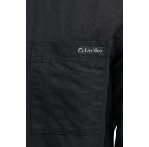 CALVIN KLEIN JEANS LINEN COTTON SHIRT ΠΟΥΚΑΜΙΣΟ ΑΝΔΡΙΚΟ BLACK