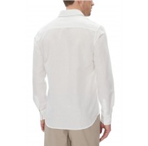 CALVIN KLEIN JEANS LINEN COTTON SHIRT ΠΟΥΚΑΜΙΣΟ ΑΝΔΡΙΚΟ BRIGHT WHITE