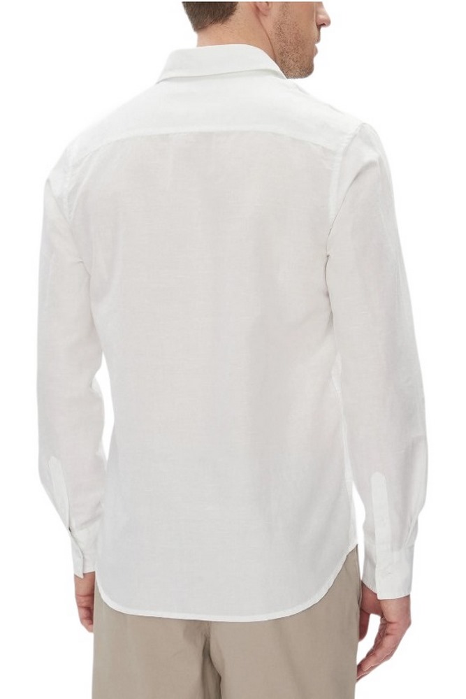 CALVIN KLEIN JEANS LINEN COTTON SHIRT ΠΟΥΚΑΜΙΣΟ ΑΝΔΡΙΚΟ BRIGHT WHITE