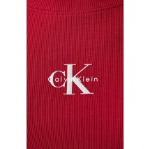 CALVIN KLEIN JEANS A MONOGRAM BABY TEE ΜΠΛΟΥΖΑ ΜΑΚΡΥΜΑΝΙΚΗ ΓΥΝΑΙΚΕΙΑ RED