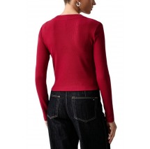 CALVIN KLEIN JEANS A MONOGRAM BABY TEE ΜΠΛΟΥΖΑ ΜΑΚΡΥΜΑΝΙΚΗ ΓΥΝΑΙΚΕΙΑ RED