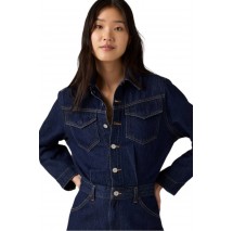 LEVIS WESTERN JUMPSUIT FLAT FINISH ΟΛΟΣΩΜΗ ΦΟΡΜΑ ΤΖΙΝ ΓΥΝΑΙΚΕΙΑ DARK INDIGO