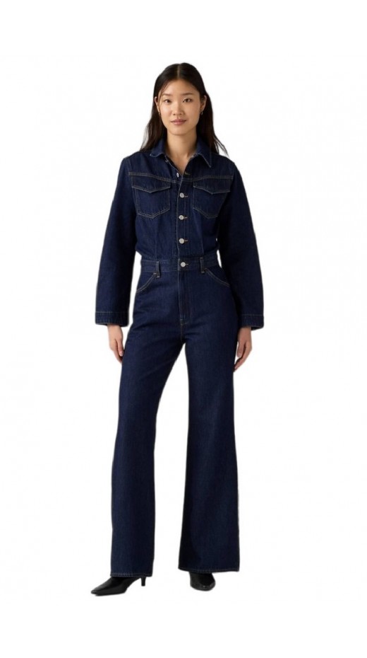 LEVIS WESTERN JUMPSUIT FLAT FINISH ΟΛΟΣΩΜΗ ΦΟΡΜΑ ΤΖΙΝ ΓΥΝΑΙΚΕΙΑ DARK INDIGO