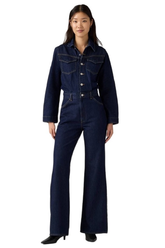 LEVIS WESTERN JUMPSUIT FLAT FINISH ΟΛΟΣΩΜΗ ΦΟΡΜΑ ΤΖΙΝ ΓΥΝΑΙΚΕΙΑ DARK INDIGO