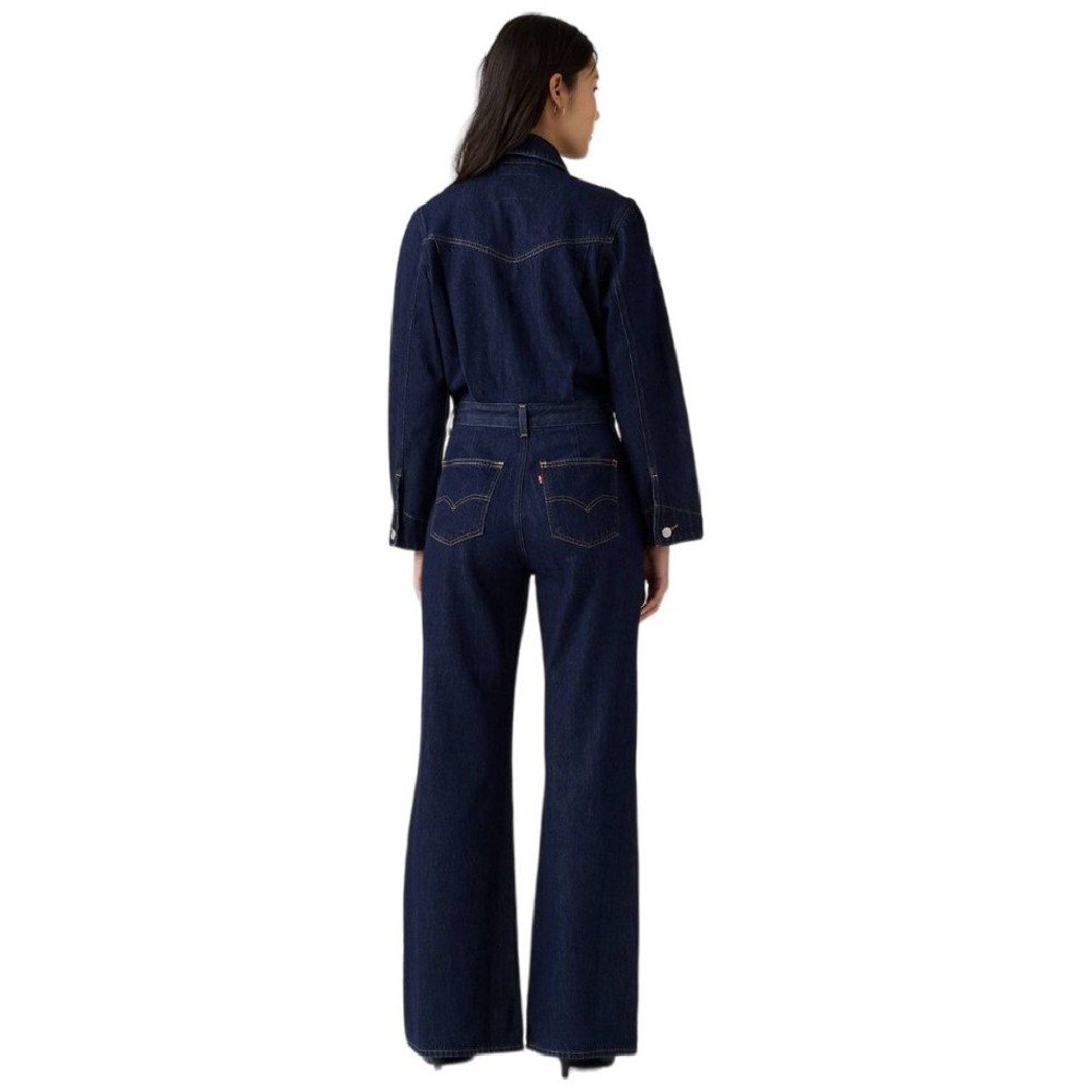 LEVIS WESTERN JUMPSUIT FLAT FINISH ΟΛΟΣΩΜΗ ΦΟΡΜΑ ΤΖΙΝ ΓΥΝΑΙΚΕΙΑ DARK INDIGO