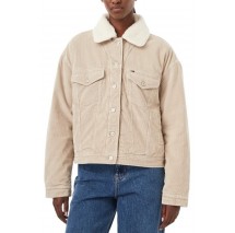 TOMMY JEANS CORD TRUCKER JACKET ΜΠΟΥΦΑΝ ΓΥΝΑΙΚΕΙΟ SAND