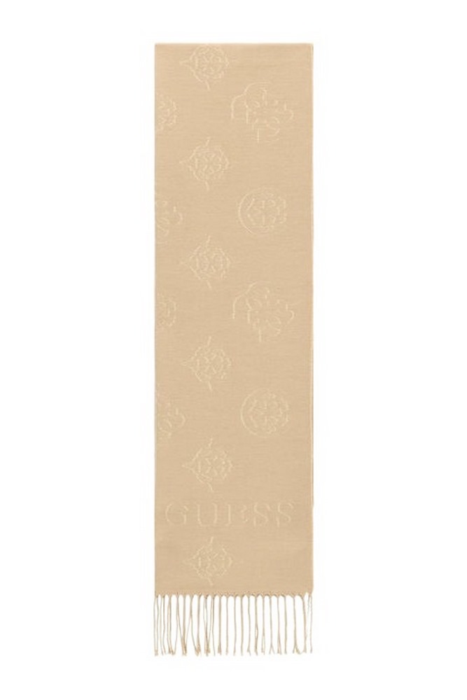 GUESS CARMELLA JCQURD SCARF ΚΑΣΚΟΛ ΓΥΝΑΙΚΕΙΟ LATTE