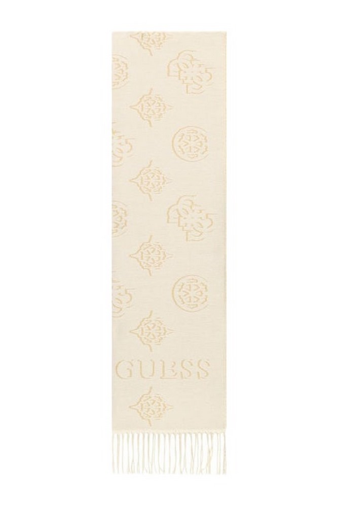 GUESS CARMELLA JCQURD SCARF ΚΑΣΚΟΛ ΓΥΝΑΙΚΕΙΟ ECRU