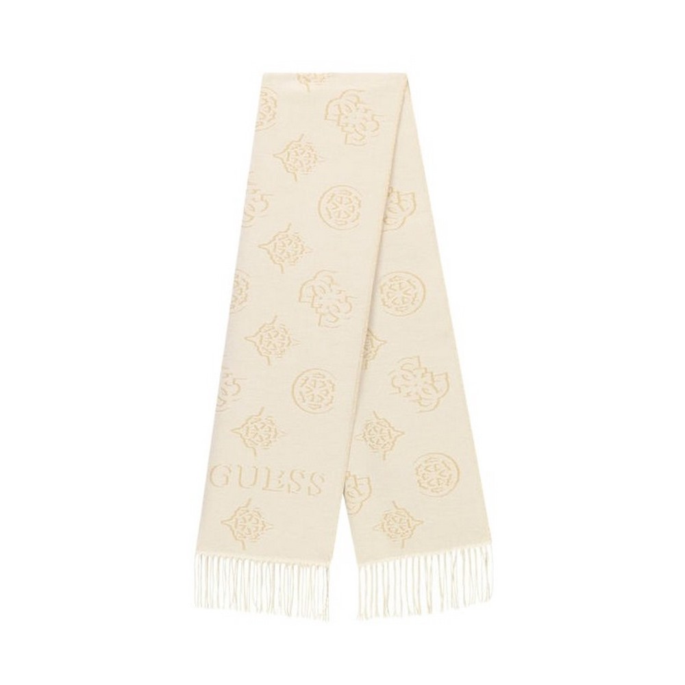 GUESS CARMELLA JCQURD SCARF ΚΑΣΚΟΛ ΓΥΝΑΙΚΕΙΟ ECRU
