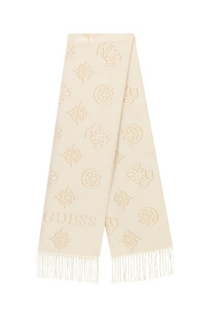 GUESS CARMELLA JCQURD SCARF ΚΑΣΚΟΛ ΓΥΝΑΙΚΕΙΟ ECRU