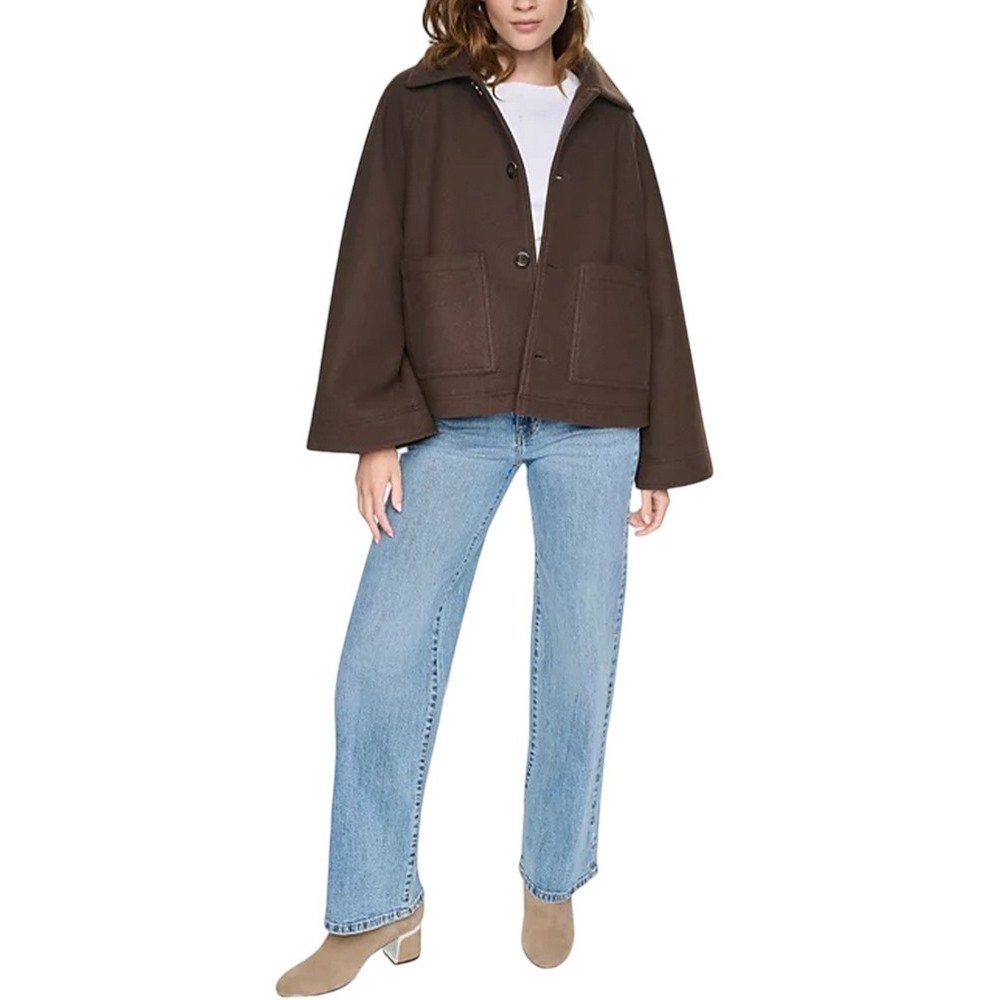 DKNY SHORT SWING COAT ΠΑΛΤΟ ΚΟΝΤΟ ΓΥΝΑΙΚΕΙΟ ESPRESSO