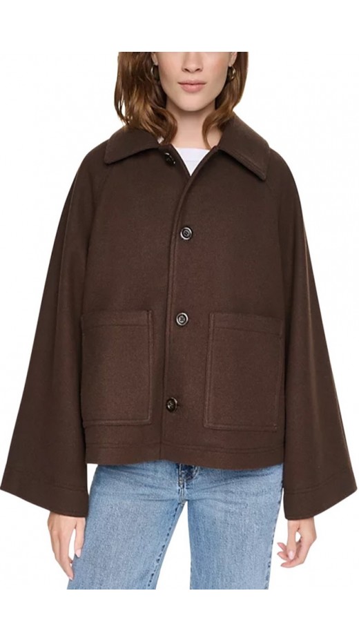 DKNY SHORT SWING COAT ΠΑΛΤΟ ΚΟΝΤΟ ΓΥΝΑΙΚΕΙΟ ESPRESSO