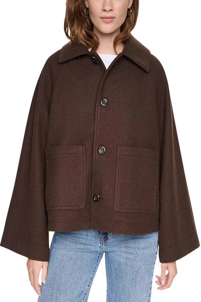 DKNY SHORT SWING COAT ΠΑΛΤΟ ΚΟΝΤΟ ΓΥΝΑΙΚΕΙΟ ESPRESSO