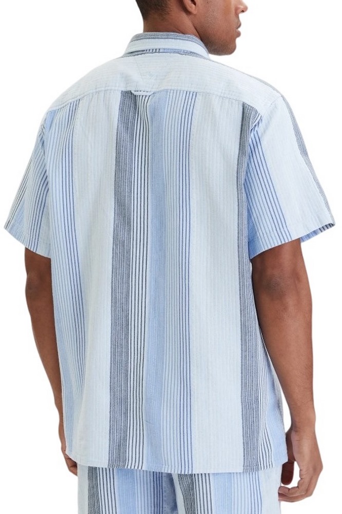 TOMMY JEANS RLX STRIPE SHIRT EXT ΠΟΥΚΑΜΙΣΟ ΚΟΝΤΟΜΑΝΙΚΟ ΑΝΔΡΙΚΟ CIEL