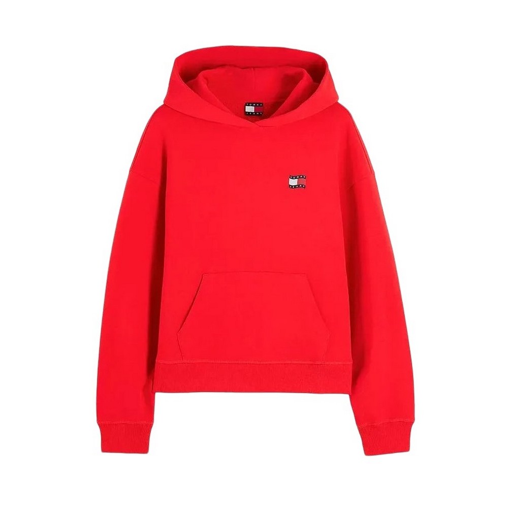 TOMMY JEANS BXY ARCH WAVY FLAG HOOD EXT ΜΠΛΟΥΖΑ ΦΟΥΤΕΡ ΓΥΝΑΙΚΕΙΑ RED
