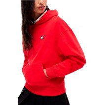 TOMMY JEANS BXY ARCH WAVY FLAG HOOD EXT ΜΠΛΟΥΖΑ ΦΟΥΤΕΡ ΓΥΝΑΙΚΕΙΑ RED